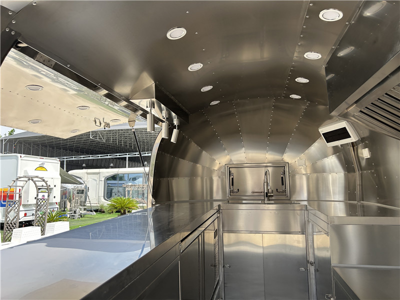 Vending trailer for transportation of food Small Food Trailer Crepes, Gelato & More | European Street Food Truck: picture 12