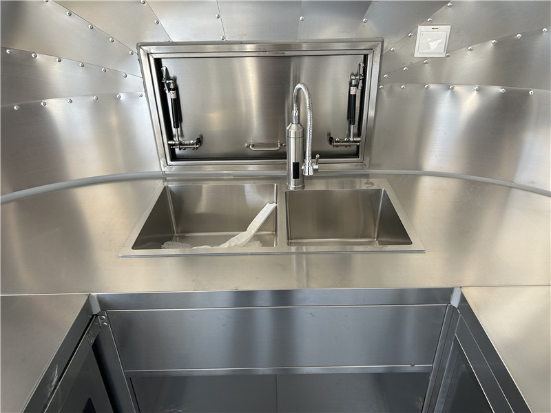 Vending trailer for transportation of food Small Food Trailer Crepes, Gelato & More | European Street Food Truck: picture 17