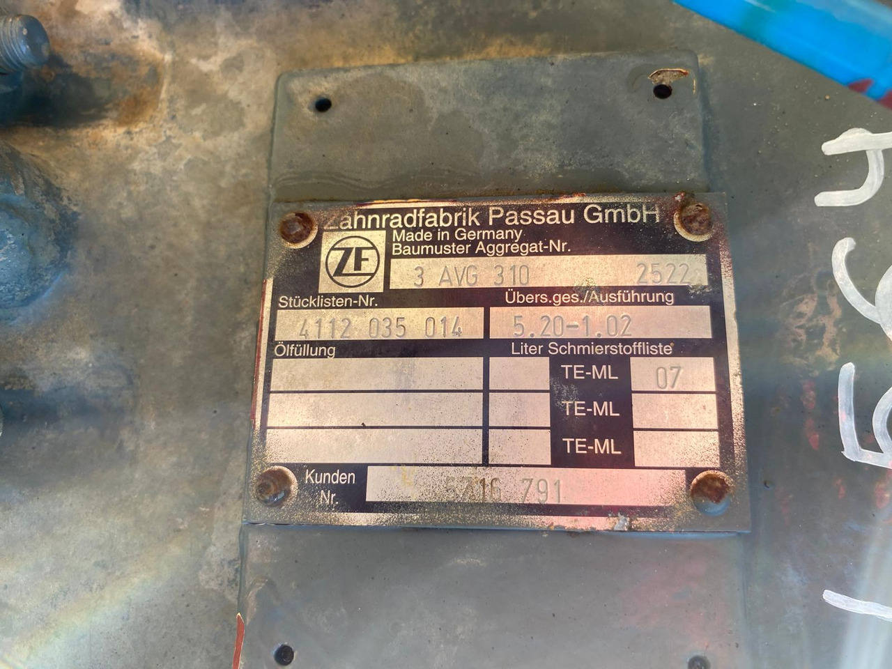 Liebherr ZF 3AVG 310 aus L 564 - Gearbox for Construction machinery: picture 2 Liebherr ZF 3AVG 310 aus L 564 - Gearbox for Construction machinery: picture 2