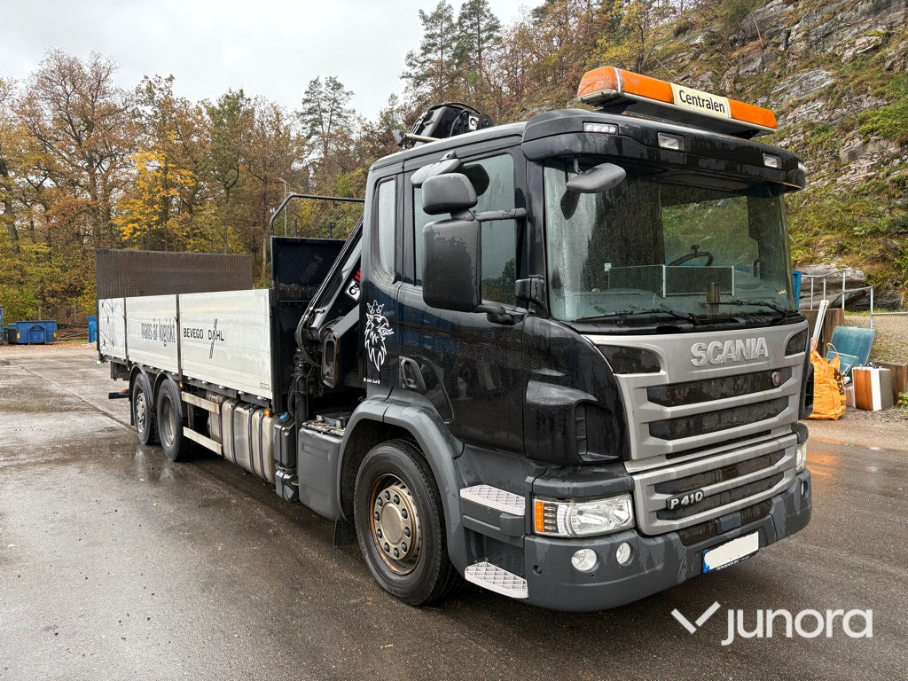 Kranbil - Scania P410, HiAB-kran - Dropside/ Flatbed truck, Crane truck: picture 5 Kranbil - Scania P410, HiAB-kran - Dropside/ Flatbed truck, Crane truck: picture 5
