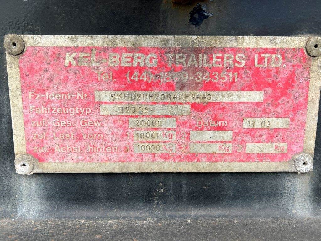 Container transporter/ Swap body trailer Kel-Berg 20 ton 7150 - 7450 mm containerlåse: picture 14
