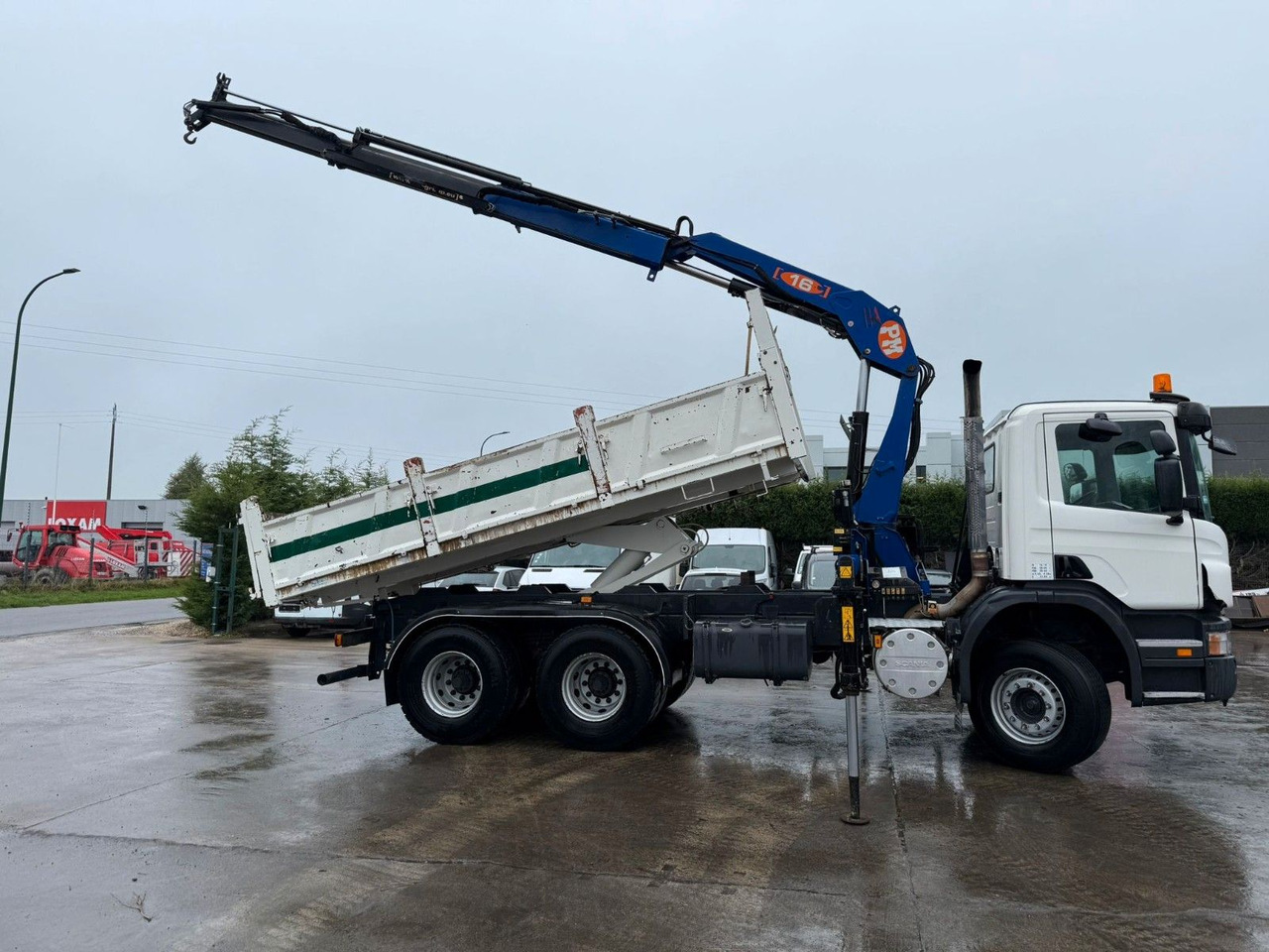 Scania PRT 380. 6x4. Kipper + Kran PM 16 Funk. Klima. - Tipper, Crane truck: picture 4 Scania PRT 380. 6x4. Kipper + Kran PM 16 Funk. Klima. - Tipper, Crane truck: picture 4
