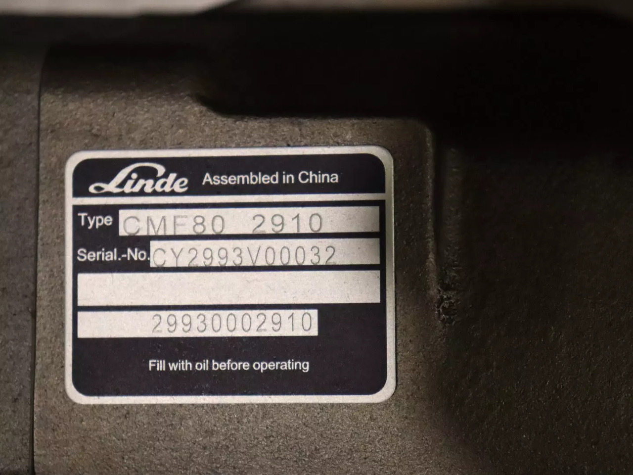 LINDE CMF80 2910 - Hydraulic motor for Construction machinery: picture 4 LINDE CMF80 2910 - Hydraulic motor for Construction machinery: picture 4