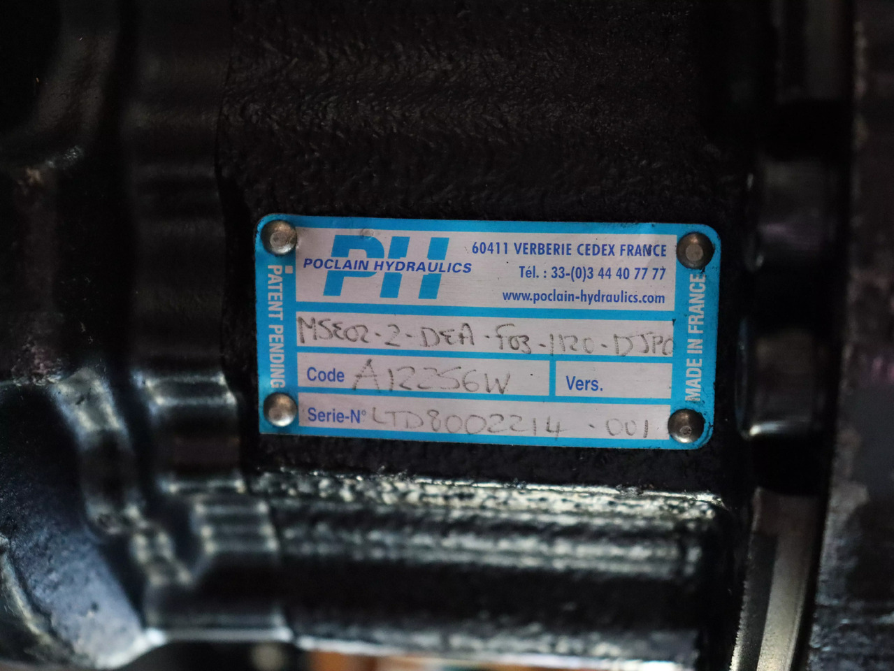 POCLAIN MSE02-2-DEA-F03-1120-DJP0 - Hydraulic motor for Construction machinery: picture 2 POCLAIN MSE02-2-DEA-F03-1120-DJP0 - Hydraulic motor for Construction machinery: picture 2