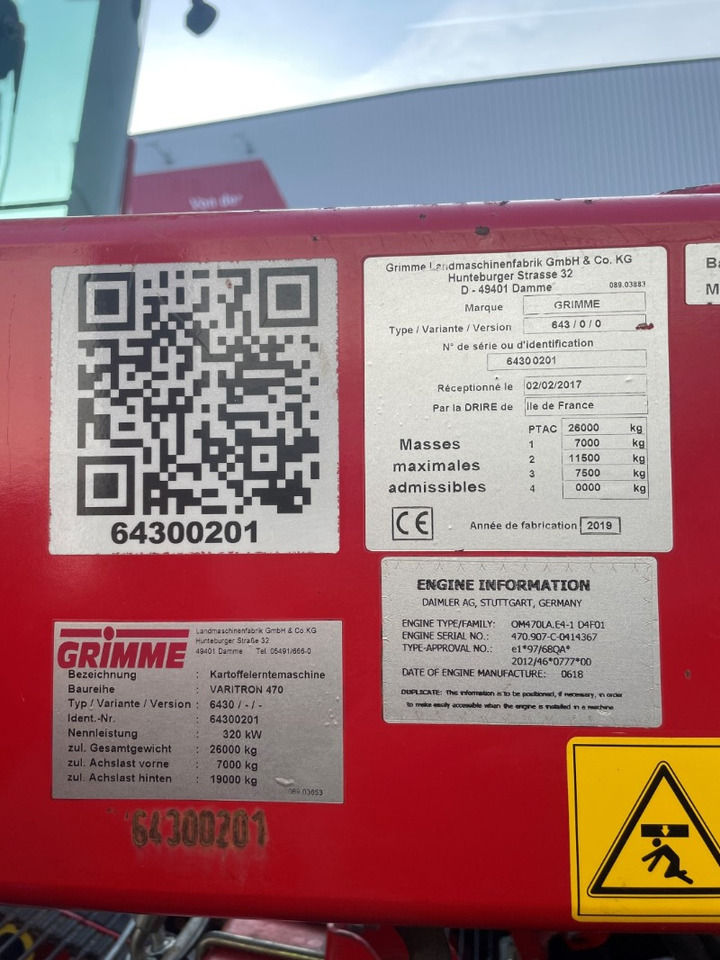 Grimme VARITRON 470 MS FKEV - Harvester: picture 2 Grimme VARITRON 470 MS FKEV - Harvester: picture 2