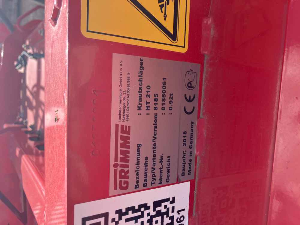 Grimme HT 210 - Harvester: picture 3 Grimme HT 210 - Harvester: picture 3