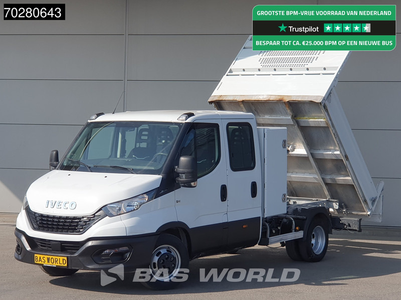 Iveco Daily 35C14 Kipper met Kist Dubbel Cabine Dubbellucht 3,5t Trekhaak Airco Cruise Euro6 Tipper Benne Kieper 2m3 Airco Trekhaak Cruise c - Tipper van: picture 1 Iveco Daily 35C14 Kipper met Kist Dubbel Cabine Dubbellucht 3,5t Trekhaak Airco Cruise Euro6 Tipper Benne Kieper 2m3 Airco Trekhaak Cruise c - Tipper van: picture 1