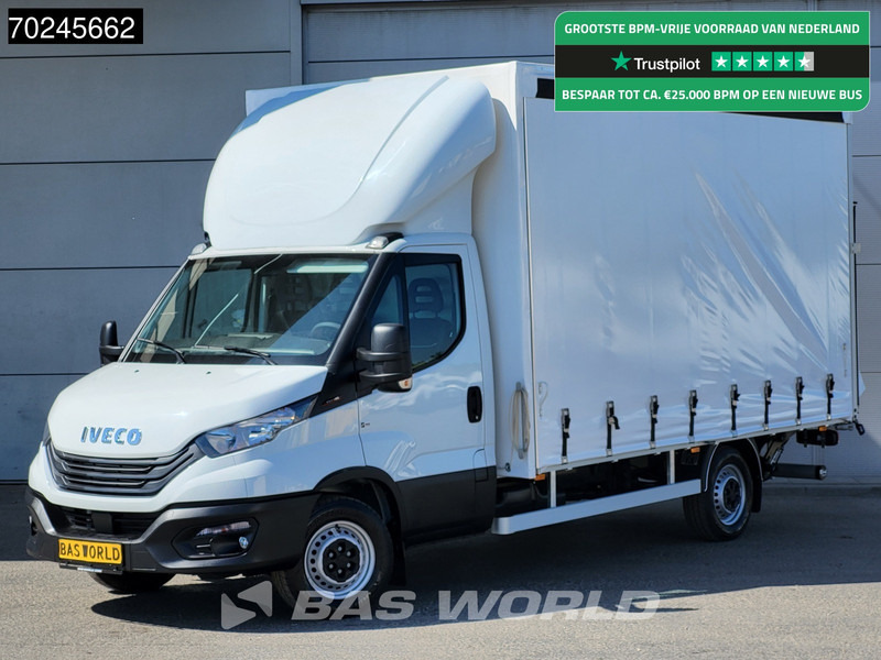 New Curtain side van Iveco Daily 35S18 3.0L Laadklep Schuifzeilen Airco Cruise Bakwagen Meubelbak Zeilenwagen Schuifzeil Plane 22m3 Airco Cruise control: picture 1