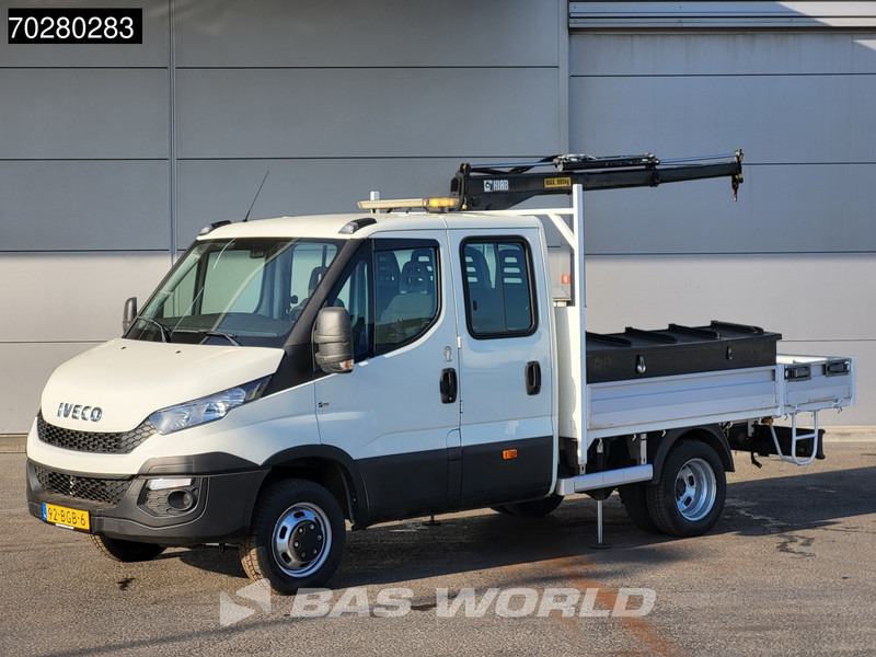 Iveco Daily 50C17 3,0L Automaat 170PK HIAB 017T-2 DC Open laadbak Dubbellucht Airco Euro6 Pickup Crane Kraanwagen Kranwagen Pritsche Airco D - Open body delivery van: picture 1 Iveco Daily 50C17 3,0L Automaat 170PK HIAB 017T-2 DC Open laadbak Dubbellucht Airco Euro6 Pickup Crane Kraanwagen Kranwagen Pritsche Airco D - Open body delivery van: picture 1