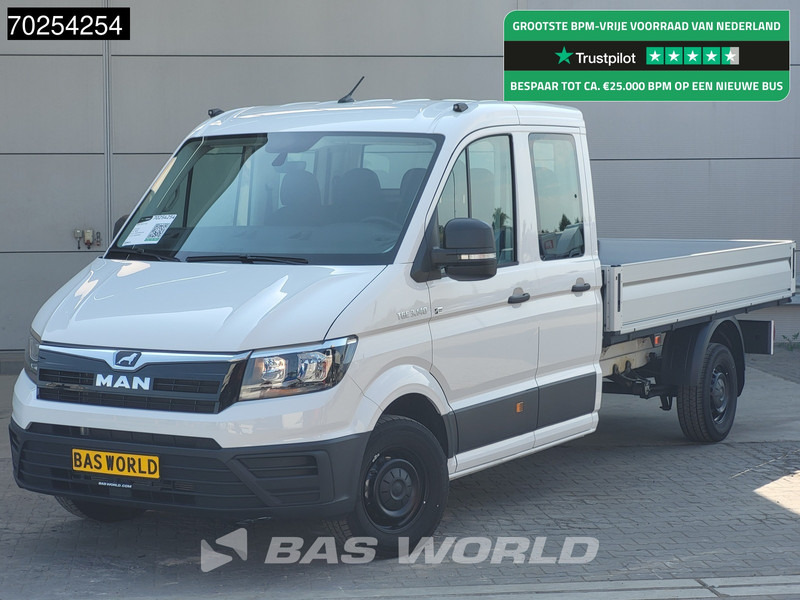 MAN TGE 3.140 Automaat Open laadbak 2.5t trekhaak Dubbel Cabine Airco Cruise Pritsche Pickup Airco Trekhaak Cruise control - Open body delivery van: picture 1 MAN TGE 3.140 Automaat Open laadbak 2.5t trekhaak Dubbel Cabine Airco Cruise Pritsche Pickup Airco Trekhaak Cruise control - Open body delivery van: picture 1