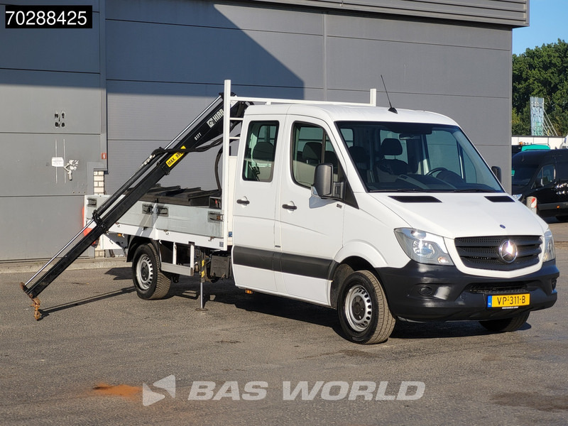 Open body delivery van Mercedes-Benz Sprinter 310 CDI Euro6 Automaat Open laadbak Kraanwagen HIAB 017T-2 Navi Airco Euro6 Kraan Crane Kranwagen Pickup Pritsche Airco: picture 1