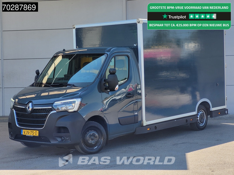 Renault Master 150PK Bakwagen Airco Cruise Luchtvering Meubelbak Plancher Verkoopwagen Foodtruck Paardenwagen 18m3 Airco Cruise control - Box van: picture 1 Renault Master 150PK Bakwagen Airco Cruise Luchtvering Meubelbak Plancher Verkoopwagen Foodtruck Paardenwagen 18m3 Airco Cruise control - Box van: picture 1