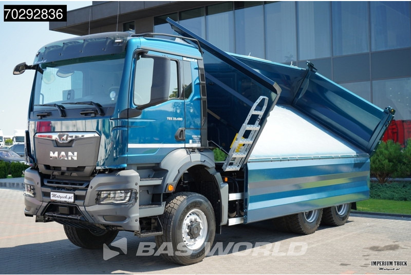 New Tipper MAN TGS 33.480 TGS 6X6 11m3 KH-3-Way Kipper 6x6 Steel Suspension Automatic Big-Axle Euro 6: picture 13