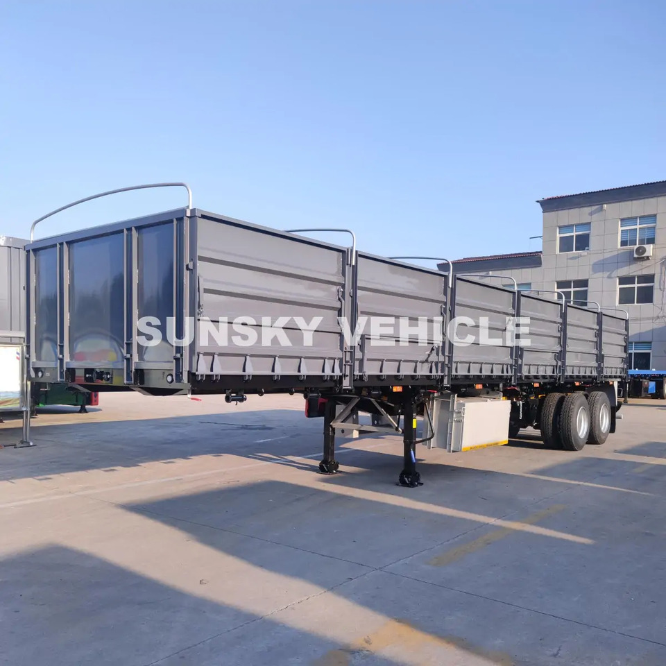 New Dropside/ Flatbed semi-trailer for transportation of bulk materials SUNSKY Superlink Trailer: picture 6