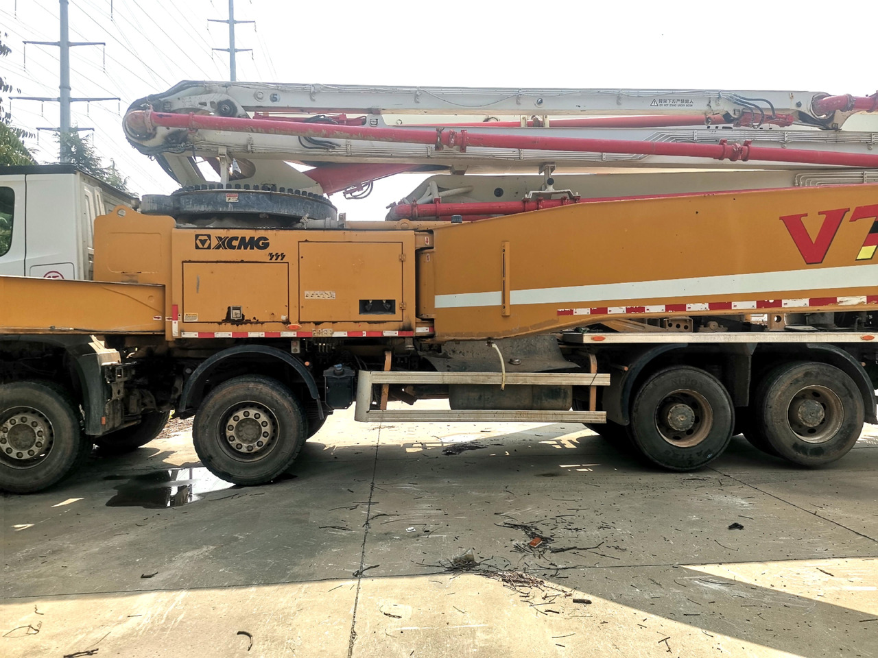 Concrete pump truck XCMG Official Concrete Machinery Pump HB58V 58m Used Truck-mounted Concrete Pump Price List: picture 8