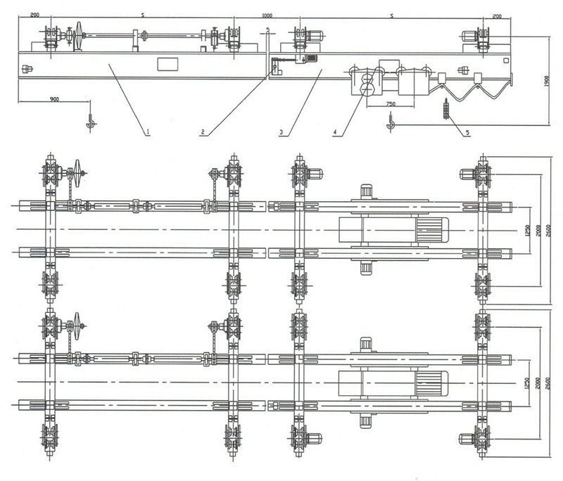 XCMG electric double-girder suspension rail-crossing crane - Gantry crane: picture 4 XCMG electric double-girder suspension rail-crossing crane - Gantry crane: picture 4