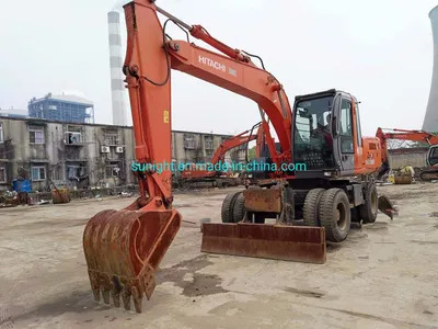 Good Quality Tyre Excavator Hitachi Zx160W Moving by Wheels for Sale - Wheel excavator: picture 1 Good Quality Tyre Excavator Hitachi Zx160W Moving by Wheels for Sale - Wheel excavator: picture 1