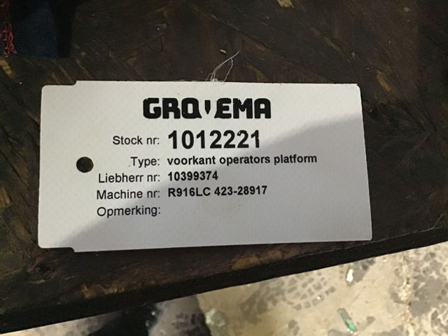 Liebherr Cover Rotating Deck - Bumper: picture 5 Liebherr Cover Rotating Deck - Bumper: picture 5