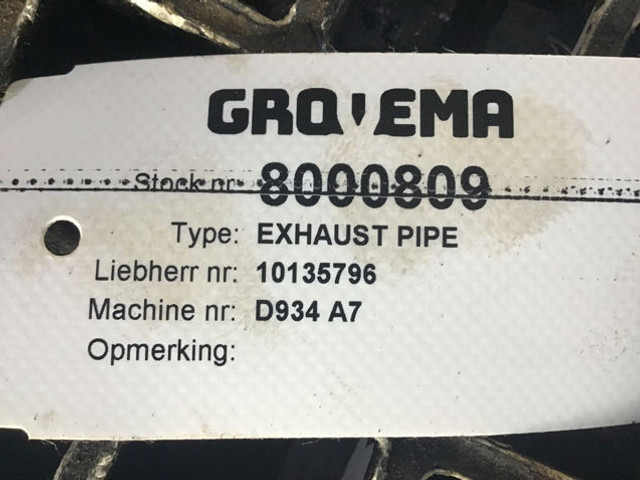 Liebherr Exhaust Pipe - Exhaust pipe: picture 5 Liebherr Exhaust Pipe - Exhaust pipe: picture 5