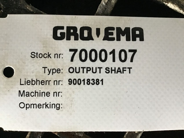 New Axle and parts Liebherr Output Shaft: picture 13
