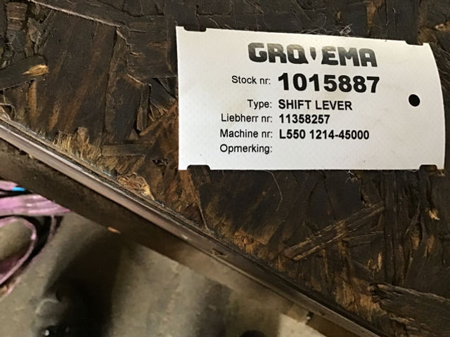 Liebherr Shift Lever - Quick coupler: picture 1 Liebherr Shift Lever - Quick coupler: picture 1