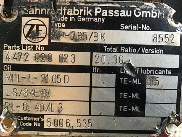 ZF Final Drive - Suspension: picture 4 ZF Final Drive - Suspension: picture 4