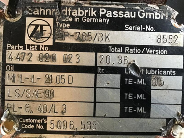 ZF Final Drive - Suspension: picture 4 ZF Final Drive - Suspension: picture 4