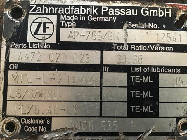 ZF Final Drive - Suspension: picture 4 ZF Final Drive - Suspension: picture 4