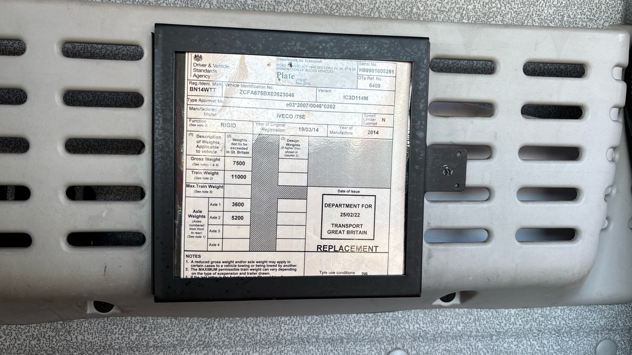 Box truck Iveco Eurocargo 75E16: picture 11