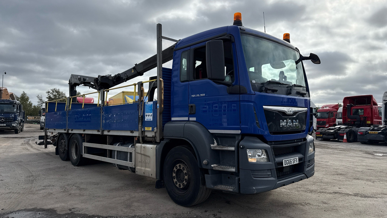 Man TGS 26.360 - Dropside/ Flatbed truck, Crane truck: picture 1 Man TGS 26.360 - Dropside/ Flatbed truck, Crane truck: picture 1