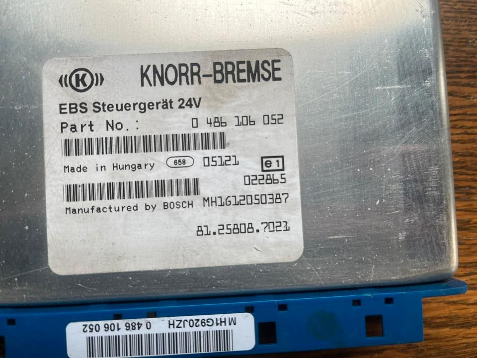MAN KNORR-BREMSE EBS Steuergerät 81.25808-7021 - ECU for Truck: picture 2 MAN KNORR-BREMSE EBS Steuergerät 81.25808-7021 - ECU for Truck: picture 2