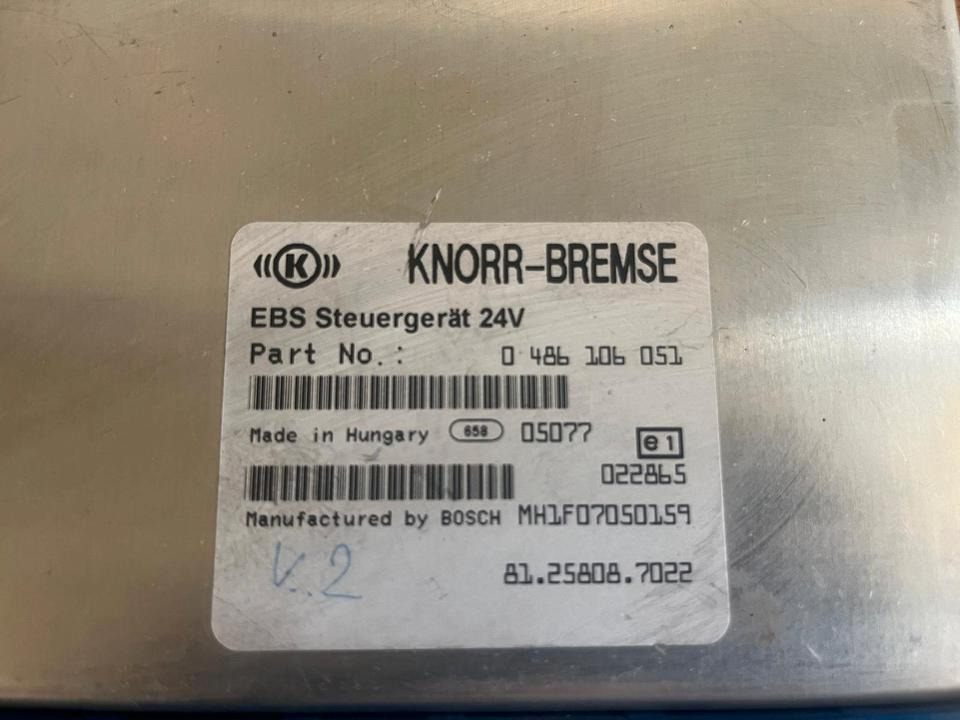 MAN Knorr-bremse EBS Steuergerät 81.25808.7022 - ECU for Truck: picture 2 MAN Knorr-bremse EBS Steuergerät 81.25808.7022 - ECU for Truck: picture 2