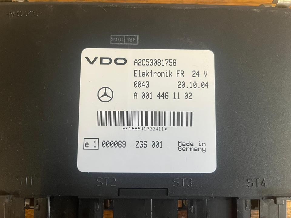 Mercedes-Benz VDO Elektronik FR Steuergerät A0014461102 - ECU for Truck: picture 3 Mercedes-Benz VDO Elektronik FR Steuergerät A0014461102 - ECU for Truck: picture 3