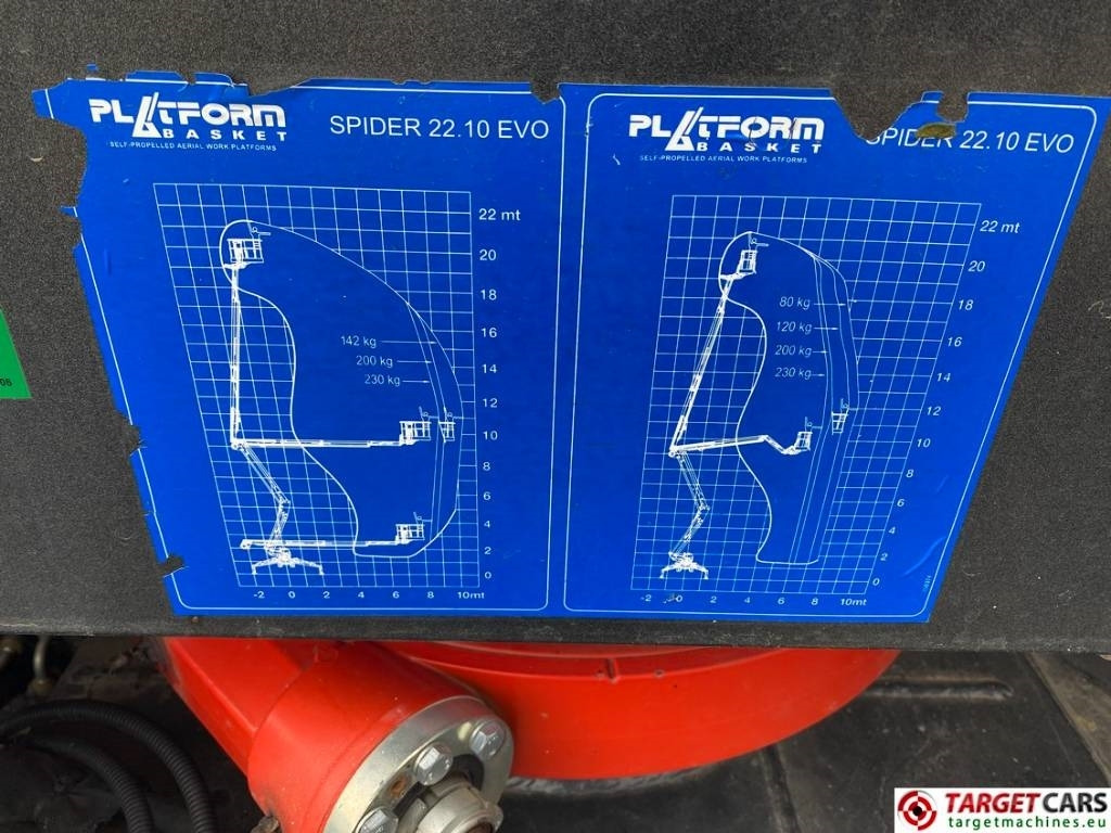 Articulated boom, Spider lift Platform Basket Spider 22.10 Evo Track Articulated BoomLift 2170cm: picture 38