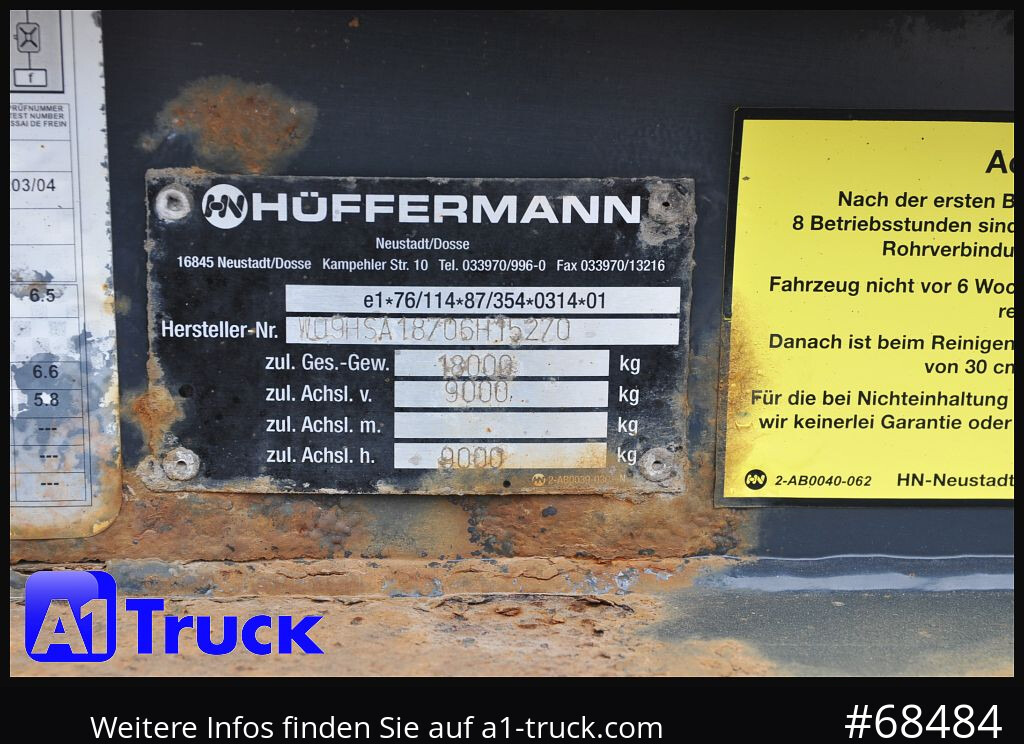 Leasing of HUEFFERMANN HSA 1870, Abrollanhänger, Schlitten, HUEFFERMANN HSA 1870, Abrollanhänger, Schlitten,: picture 6