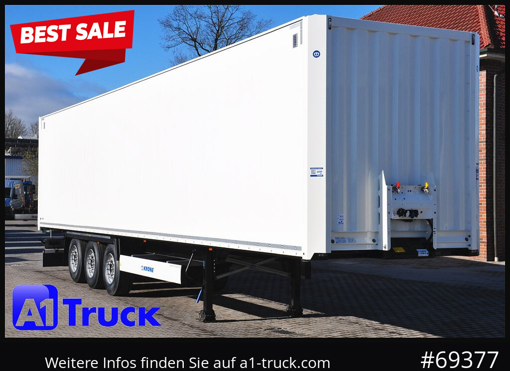New Closed box semi-trailer KRONE SD Koffer, Liftachse, Code XL, VDI 2700, SOFORT: picture 1