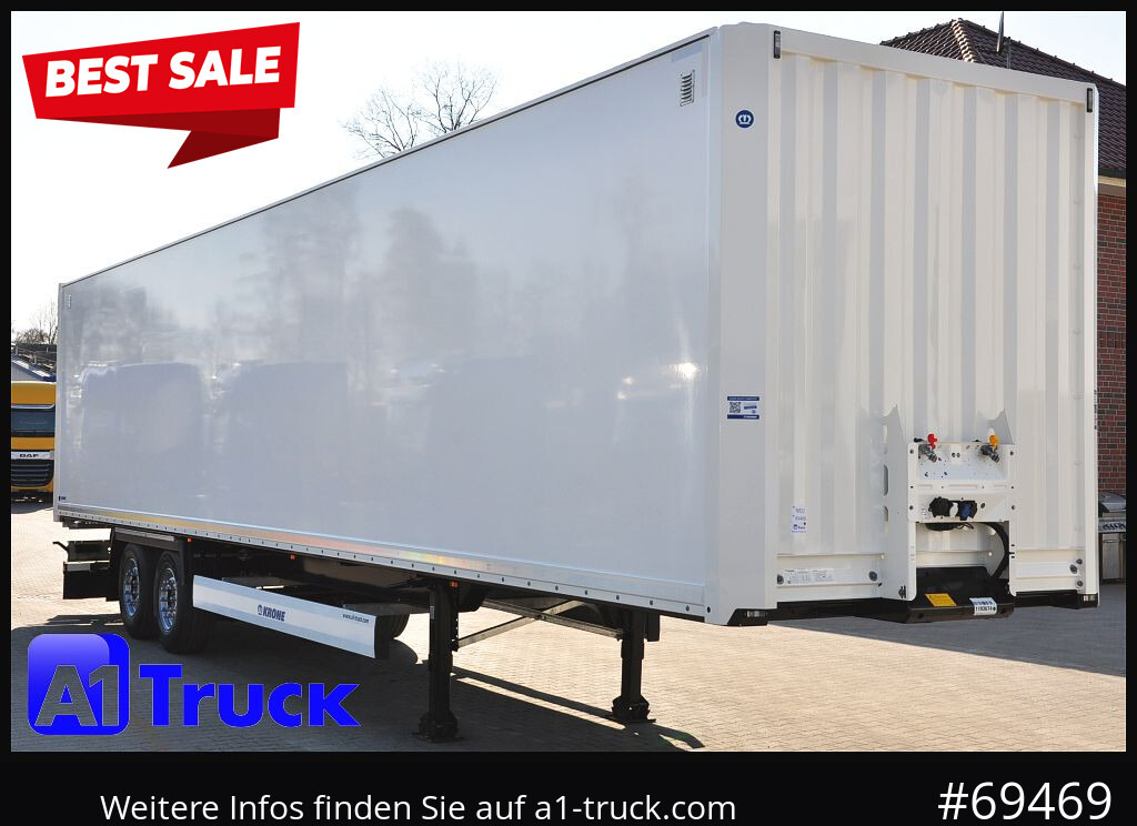 KRONE SZ 2 achs Koffer, Code XL, VDI 2700, SOFORT - Closed box semi-trailer: picture 1 KRONE SZ 2 achs Koffer, Code XL, VDI 2700, SOFORT - Closed box semi-trailer: picture 1