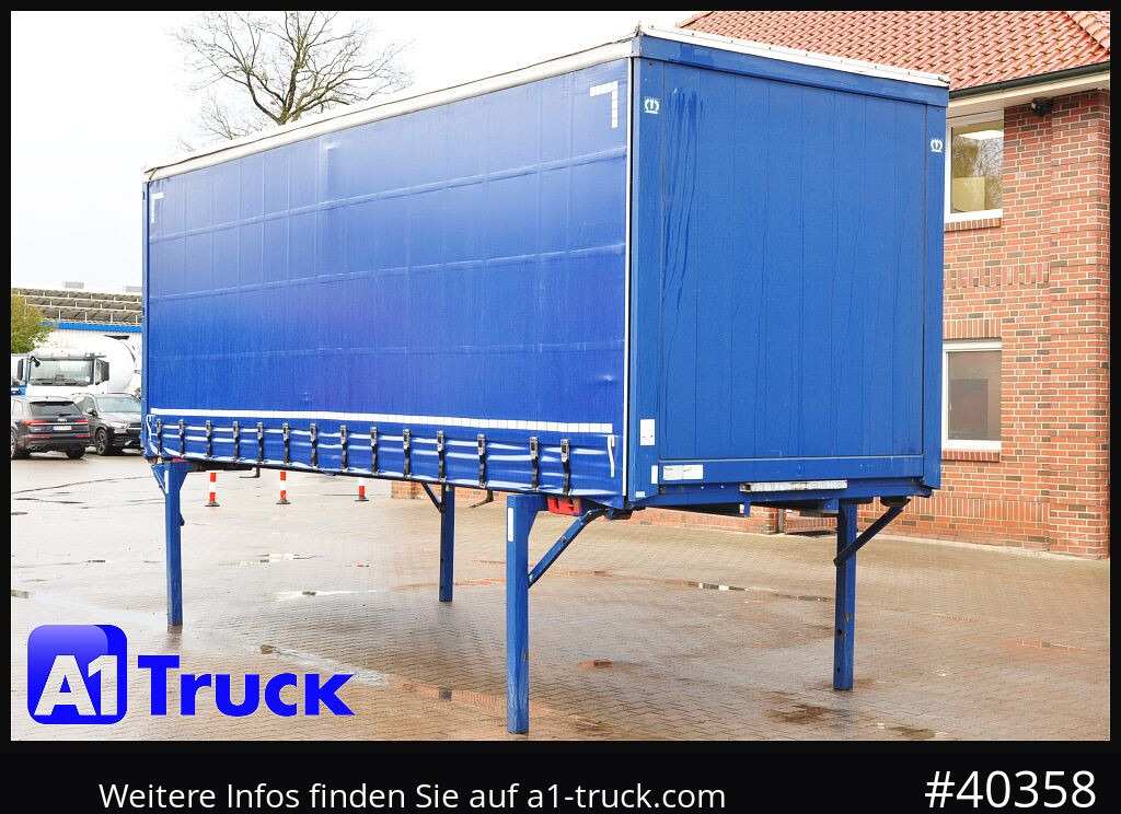 KRONE Wechselbrücke 7,45, Code XL, Bordwand, neue Plane - Curtainside swap body: picture 1 KRONE Wechselbrücke 7,45, Code XL, Bordwand, neue Plane - Curtainside swap body: picture 1