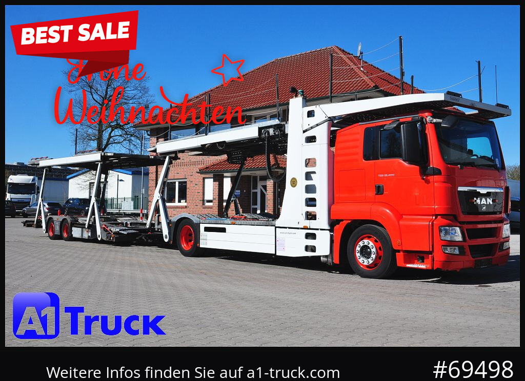 MAN 18.400 TGX, Autotransporter Kässbohrer, - Autotransporter truck: picture 1 MAN 18.400 TGX, Autotransporter Kässbohrer, - Autotransporter truck: picture 1