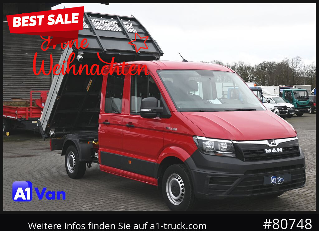 MAN TGE 3.180 Doka Kipper,Klima, AHK,Tüv Neu - Tipper van, Combi van: picture 1 MAN TGE 3.180 Doka Kipper,Klima, AHK,Tüv Neu - Tipper van, Combi van: picture 1