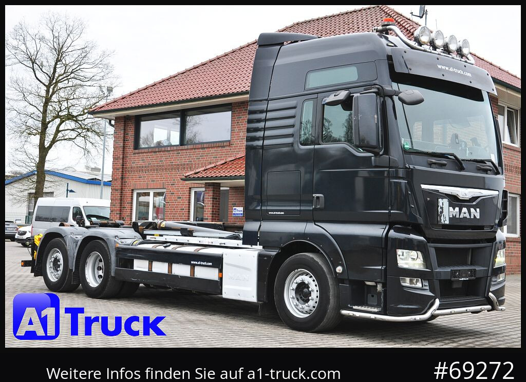 MAN TGX 26.480 LL ,XXL Meiller Funk Navi ACC - Hook lift truck: picture 1 MAN TGX 26.480 LL ,XXL Meiller Funk Navi ACC - Hook lift truck: picture 1
