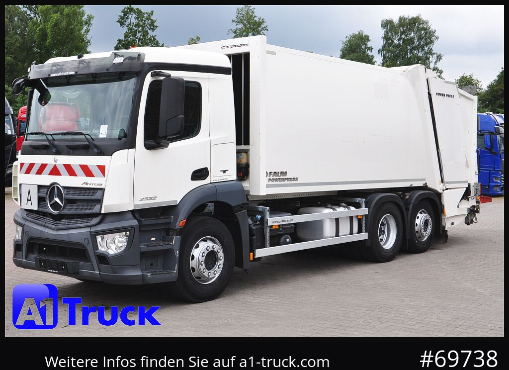 Garbage truck for transportation of garbage MERCEDES-BENZ Antos 2532 Faun Powerpress II Zöller Detla 2301,: picture 12