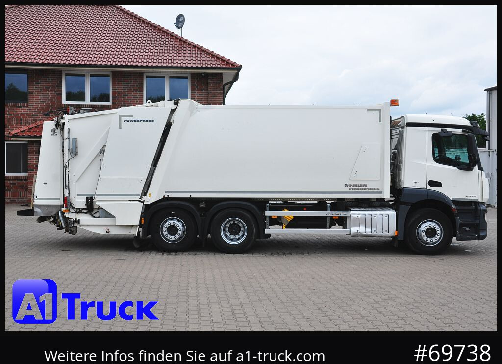 Garbage truck for transportation of garbage MERCEDES-BENZ Antos 2532 Faun Powerpress II Zöller Detla 2301,: picture 8