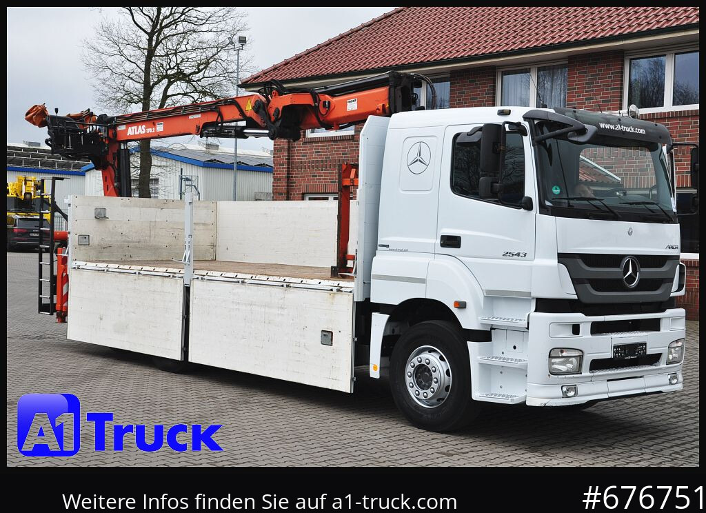 MERCEDES-BENZ Axor 2543, Atlas 170.2 Kran, Lift-Lenkachse, - Dropside/ Flatbed truck, Crane truck: picture 3 MERCEDES-BENZ Axor 2543, Atlas 170.2 Kran, Lift-Lenkachse, - Dropside/ Flatbed truck, Crane truck: picture 3