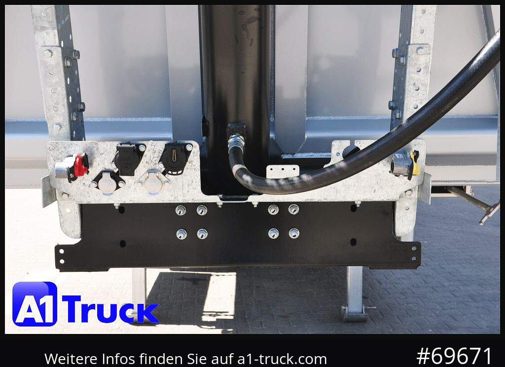 REISCH RHKS, Alu-Kippmulde 52m³, Kombitüren, Alufelgen, Liftachse, - Tipper semi-trailer: picture 4 REISCH RHKS, Alu-Kippmulde 52m³, Kombitüren, Alufelgen, Liftachse, - Tipper semi-trailer: picture 4