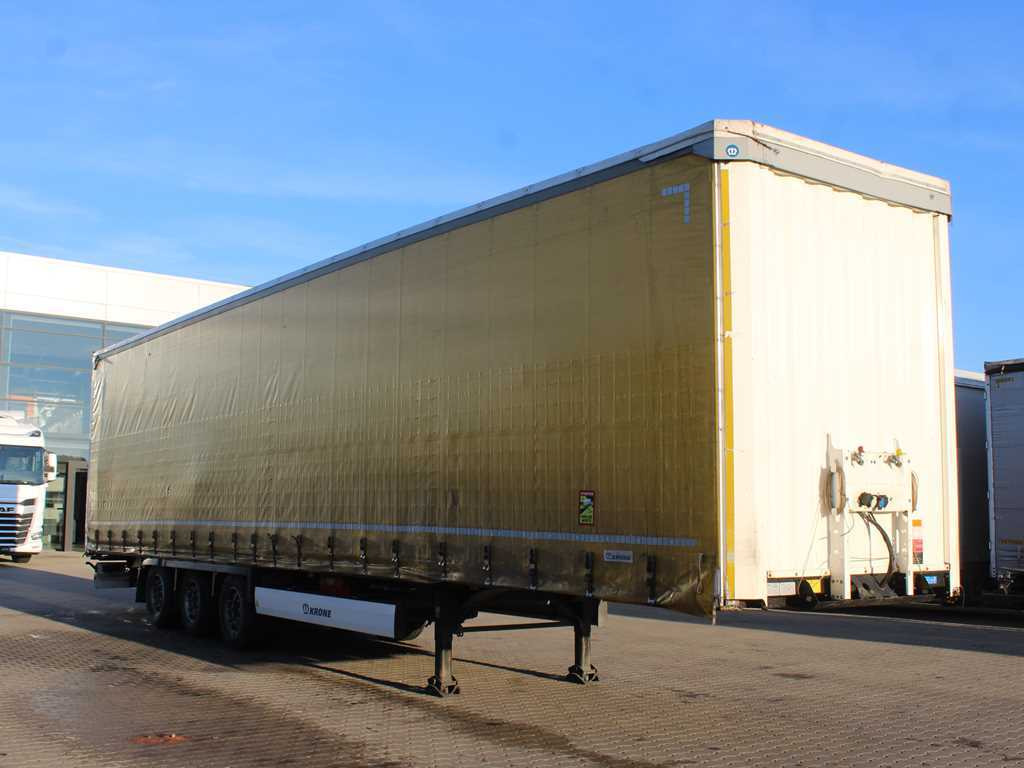 Krone SD, LIFTING AXLE, MULTILOCK, LIFTING ROOF, LOWDECK - Curtainsider semi-trailer: picture 3 Krone SD, LIFTING AXLE, MULTILOCK, LIFTING ROOF, LOWDECK - Curtainsider semi-trailer: picture 3
