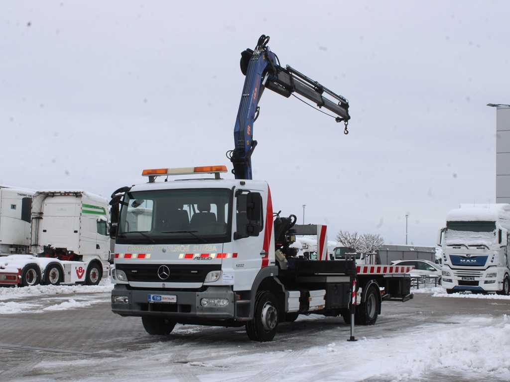 Mercedes-Benz ATEGO 1222 L, HYDRAULIC ARM HCS CENTRUM 13.5 SP, WINCH, EURO 5 - Dropside/ Flatbed truck, Crane truck: picture 1 Mercedes-Benz ATEGO 1222 L, HYDRAULIC ARM HCS CENTRUM 13.5 SP, WINCH, EURO 5 - Dropside/ Flatbed truck, Crane truck: picture 1