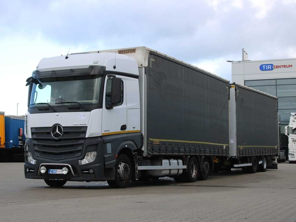 Mercedes-Benz Actros 2545, TRANZIT SET, LIFTING AXLE, EURO 6 - Curtainsider truck: picture 1 Mercedes-Benz Actros 2545, TRANZIT SET, LIFTING AXLE, EURO 6 - Curtainsider truck: picture 1