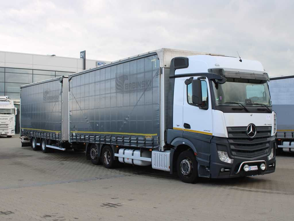 Mercedes-Benz Actros 2545, TRANZIT SET, LIFTING AXLE, EURO 6 - Curtainsider truck: picture 2 Mercedes-Benz Actros 2545, TRANZIT SET, LIFTING AXLE, EURO 6 - Curtainsider truck: picture 2