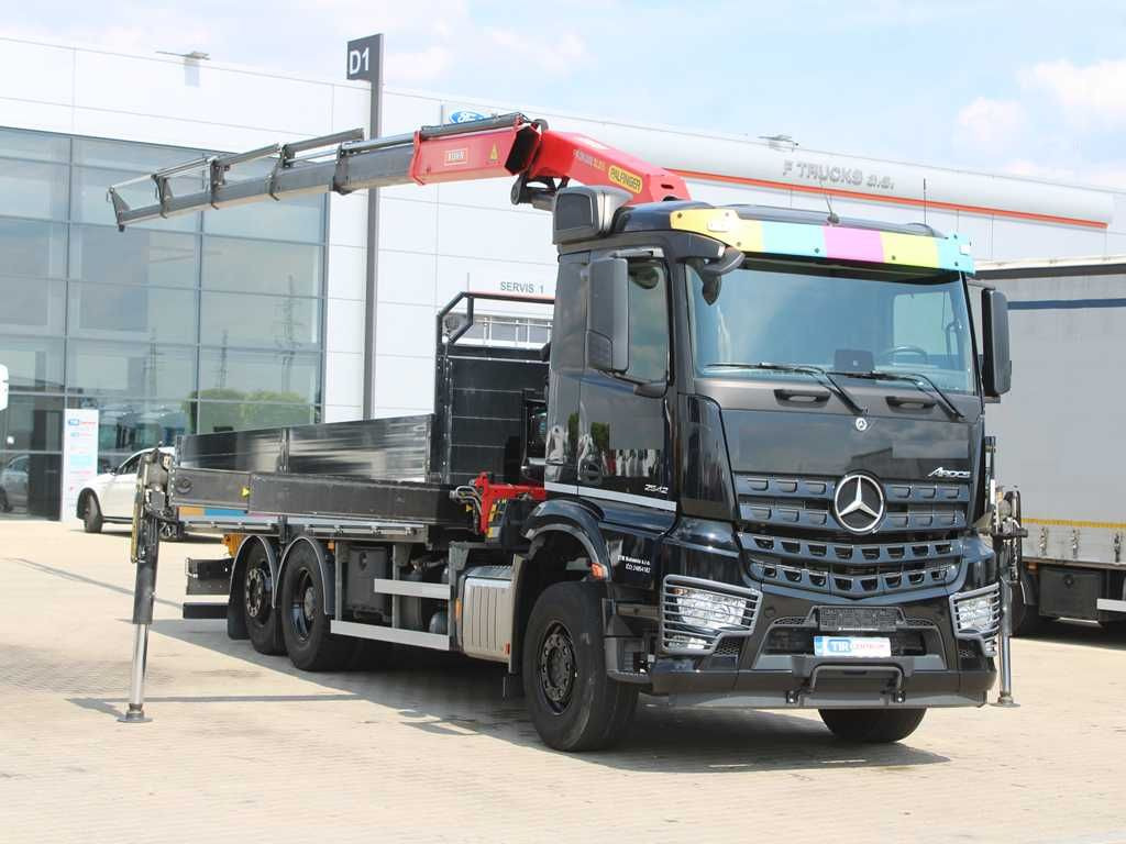 Mercedes-Benz Arocs 2542, 6X2, EURO 6, CAMERA, PALFINGER PK 24 - Dropside/ Flatbed truck, Crane truck: picture 2 Mercedes-Benz Arocs 2542, 6X2, EURO 6, CAMERA, PALFINGER PK 24 - Dropside/ Flatbed truck, Crane truck: picture 2